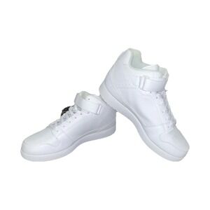 9N21/Starter White Mid Top Men's Athletic Sneakers Hook & Loop 410002W931